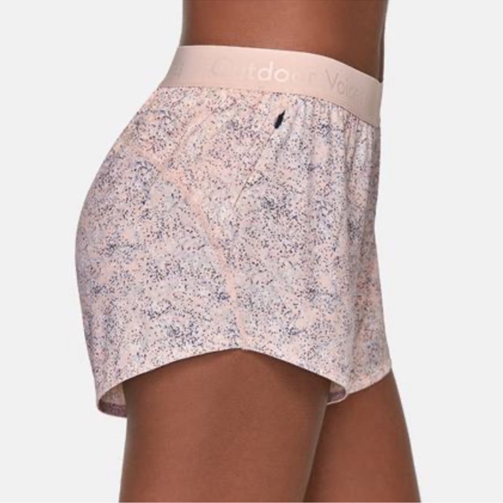 Outdoor Voices Relay Running Shorts, Speckled Pink/Blue, XS